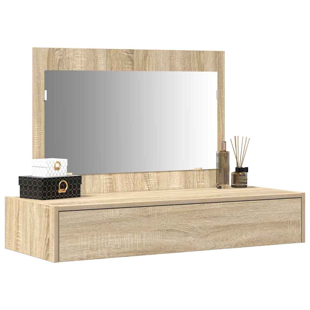 Kosmetický Stůl Hnědá 100 X 40 X 70 Cm Kompozitní Dřevo