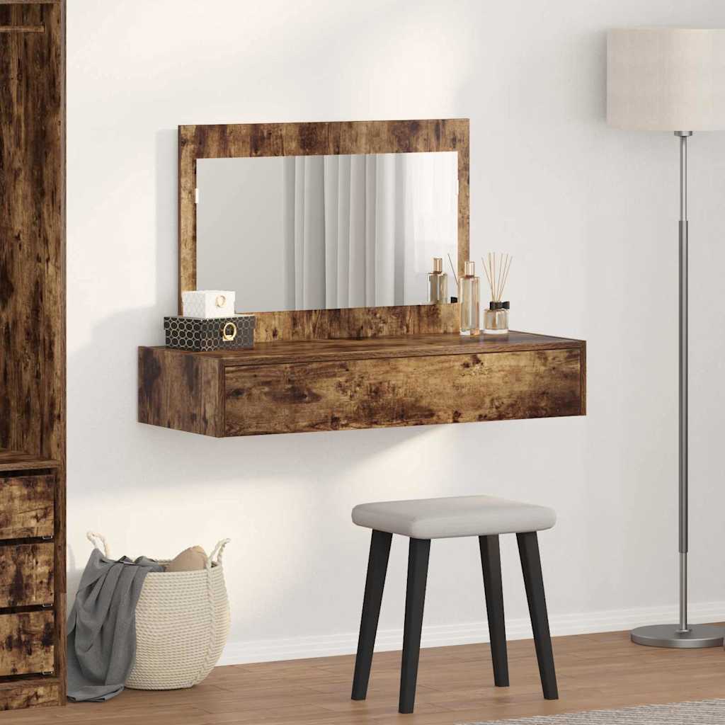 Kosmetický Stůl Hnědá 100 X 40 X 70 Cm Kompozitní Dřevo