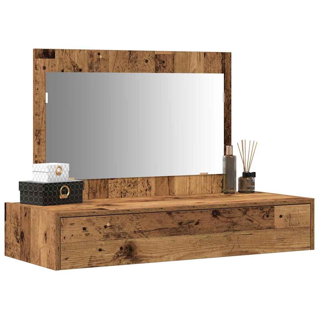 Kosmetický Stůl Hnědá 100 X 40 X 70 Cm Kompozitní Dřevo