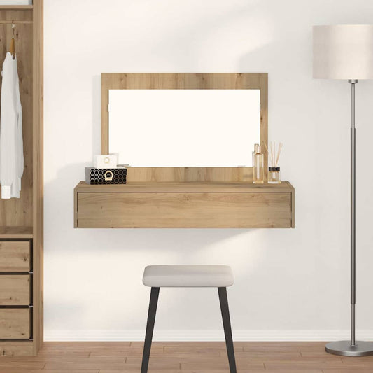 Kosmetický Stůl Hnědá 100 X 40 X 70 Cm Kompozitní Dřevo