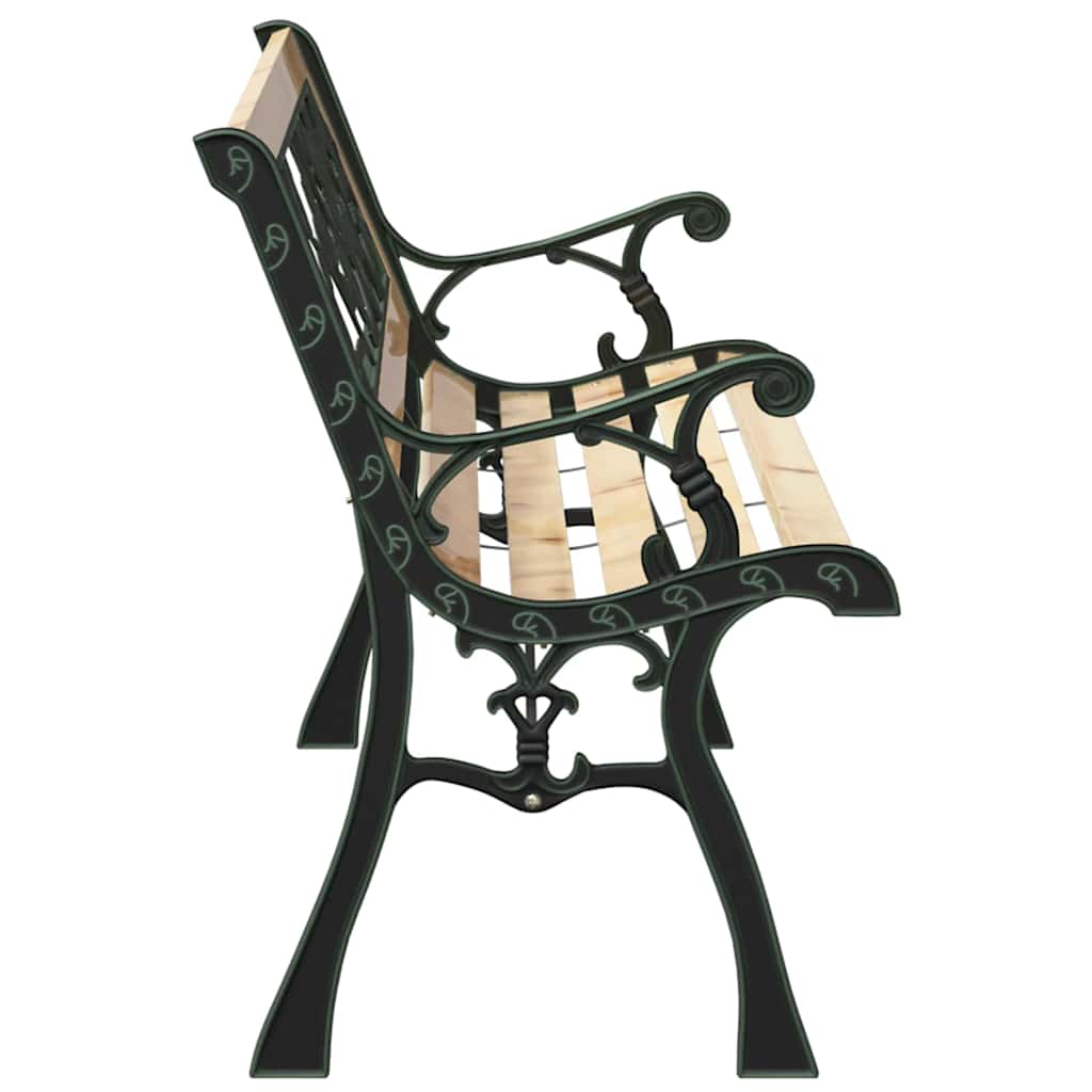 Zahradní Lavice S Polštářem Hnědá 116 X 54 X 73 Cm Dřevo