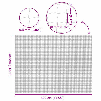 Kočičí Síťka Průhledná 4X3 M Nylonová
