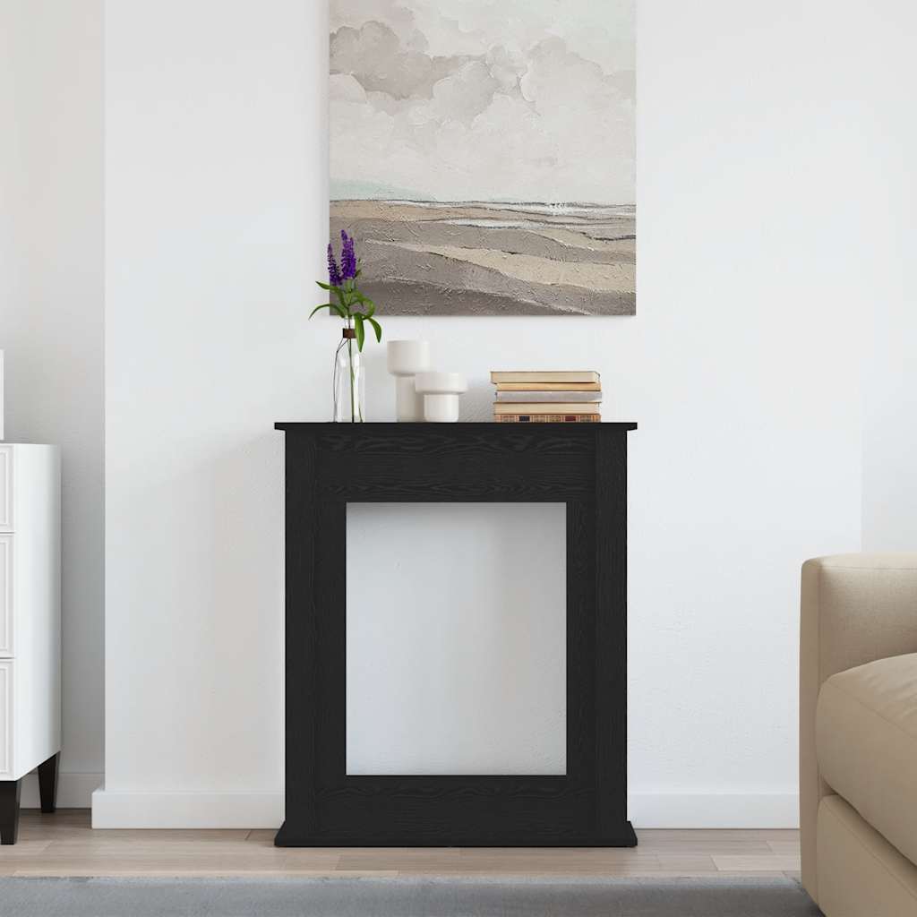 Krbový Rám Černý Dub 75X20X87,5 Cm, Konstrukční Dřevo