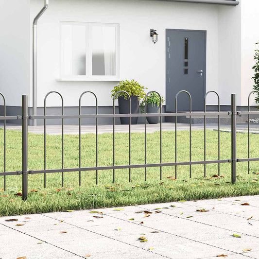 Zahradní Plot Boxtel 6 Ks 10,2 X 0,6 M Práškově Lakovaná Ocel