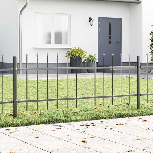 Zahradní Plot Woerden 7 Ks 11,9 X 0,6 M Práškově Lakovaná Ocel