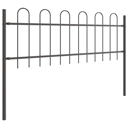 Zahradní Plot Boxtel 7 Ks 11,9 X 0,6 M Práškově Lakovaná Ocel
