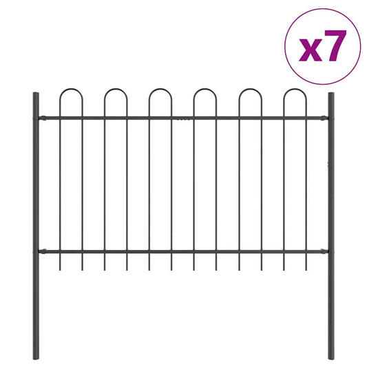 Zahradní Plot Boxtel 7 Ks 11,9 X 1,2 M Práškově Lakovaná Ocel