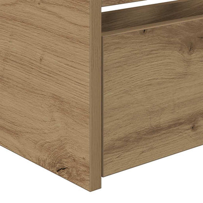 Daybed Se Zásuvkou Artisanový Dub 100 X 200 Cm Kompozitní Dřevo