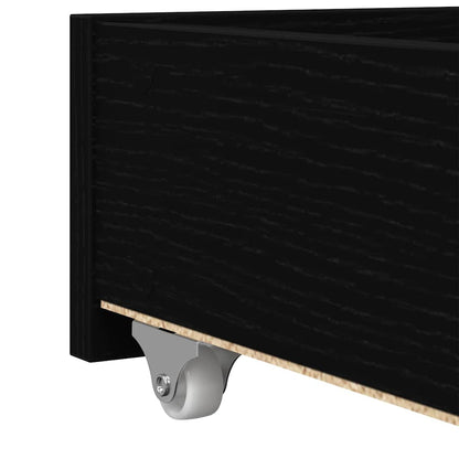 Daybed Se Zásuvkou Černý Dub 90 X 200 Cm Kompozitní Dřevo