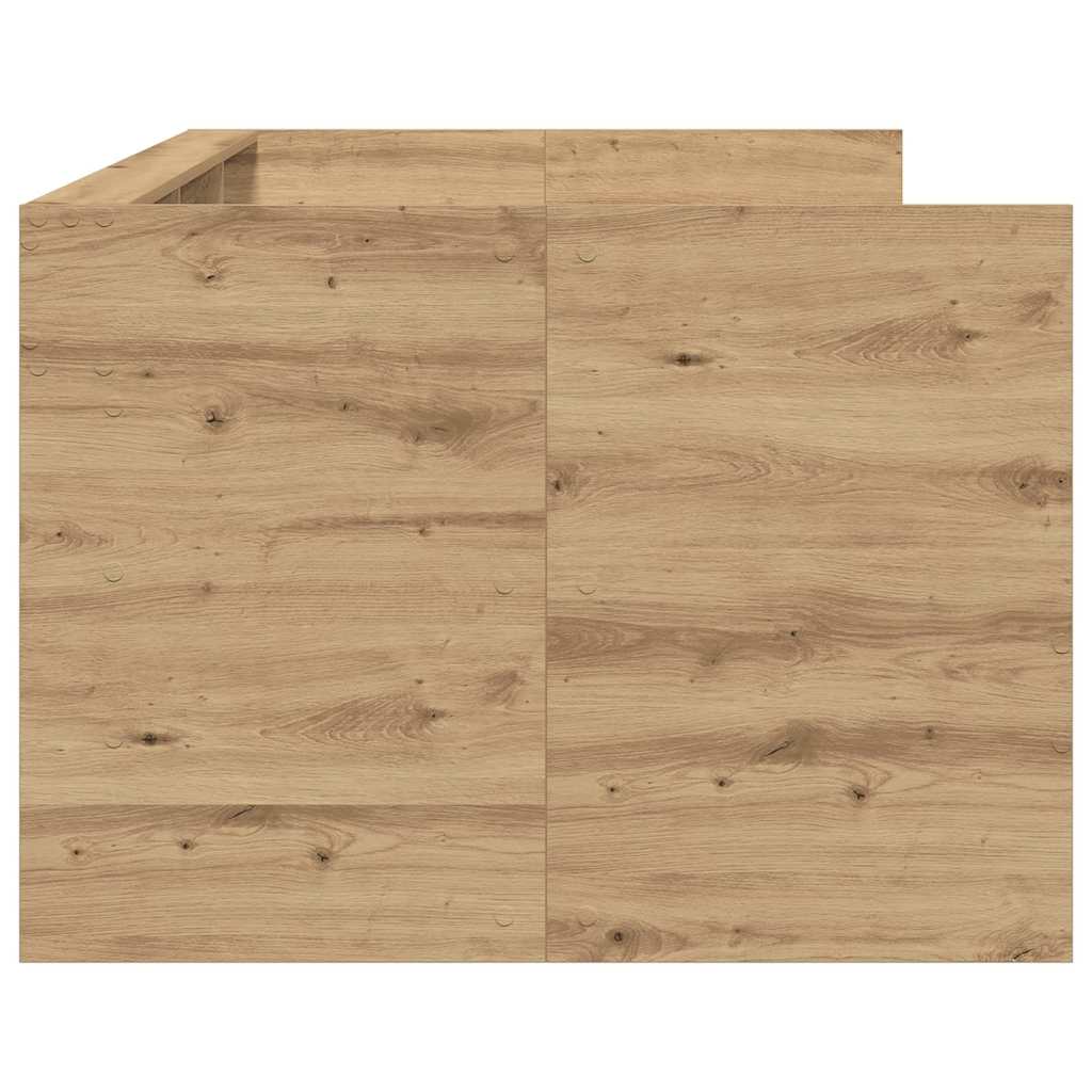 Daybed Se Zásuvkou Artisanový Dub 75 X 190 Cm Kompozitní Dřevo