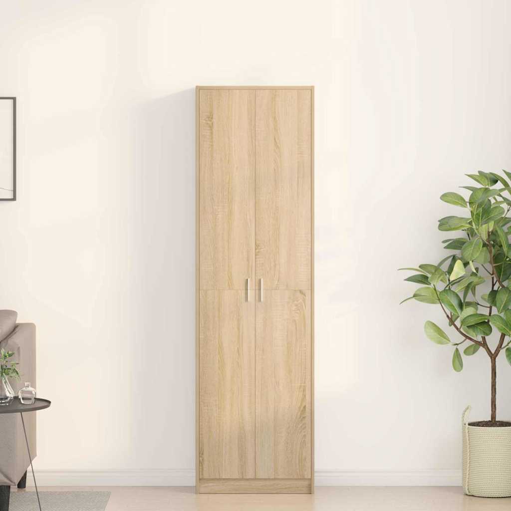 Šatní Skříň 55 X 25 X 189 Cm Kompozitní Dřevo