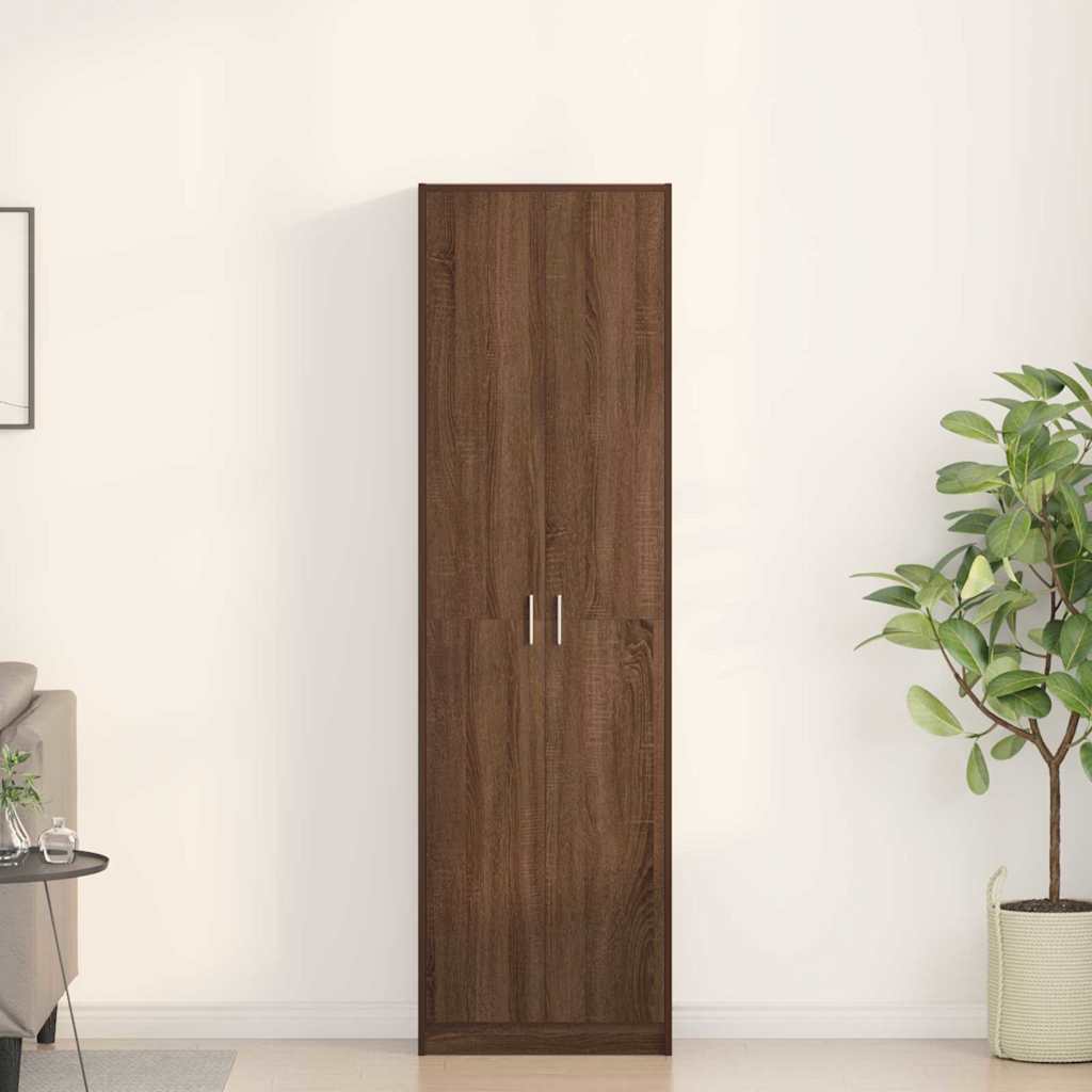 Šatní Skříň 55 X 25 X 189 Cm Kompozitní Dřevo
