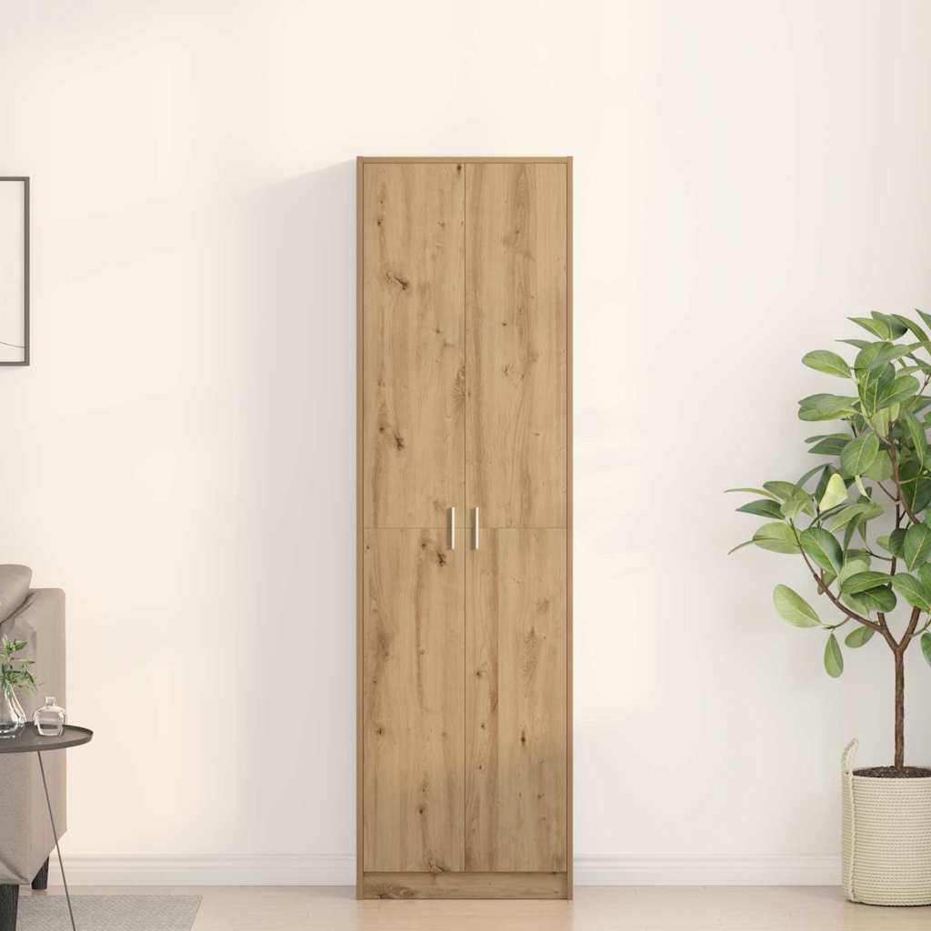 Šatní Skříň 55 X 25 X 189 Cm Kompozitní Dřevo