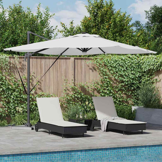 Roma Parasol Béžová 286 X 284 X 270 Cm Hliník A Polyester