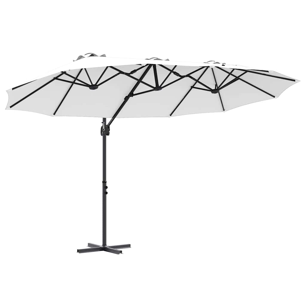 Slunečník 372 X 198 X 243 Cm Polyester A Hliník