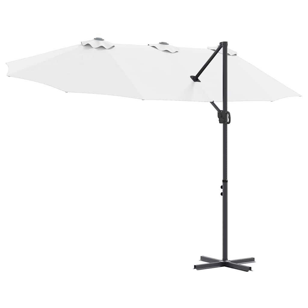 Slunečník 372 X 198 X 243 Cm Polyester A Hliník