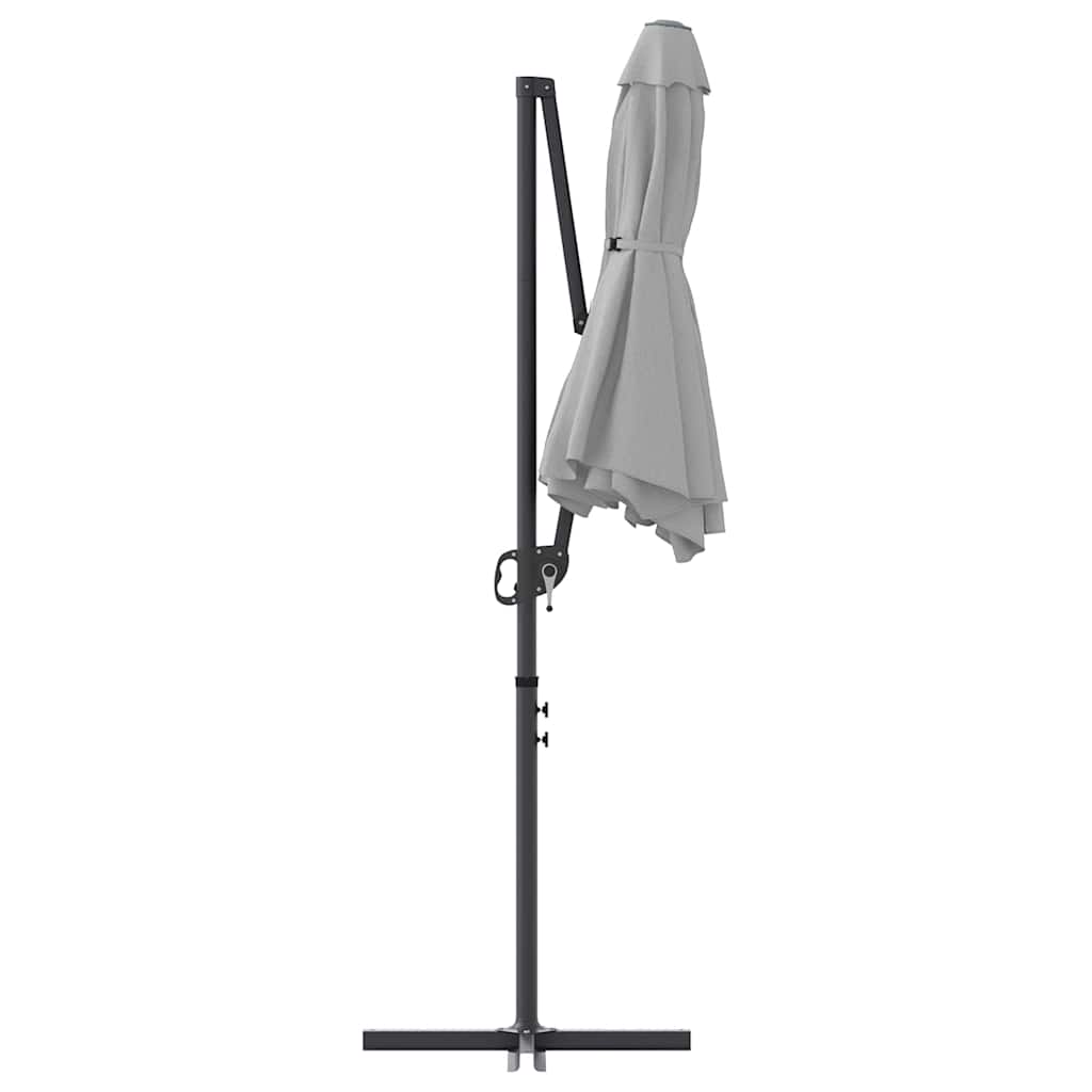 Slunečník 372 X 198 X 243 Cm Polyester A Hliník