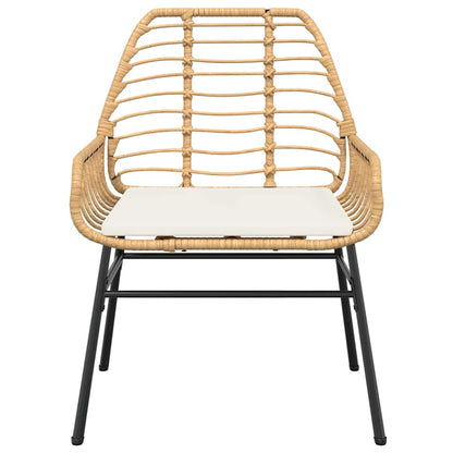 7Dílný Zahradní Jídelní Set S Poduškami Hnědý Polyratan Sklo