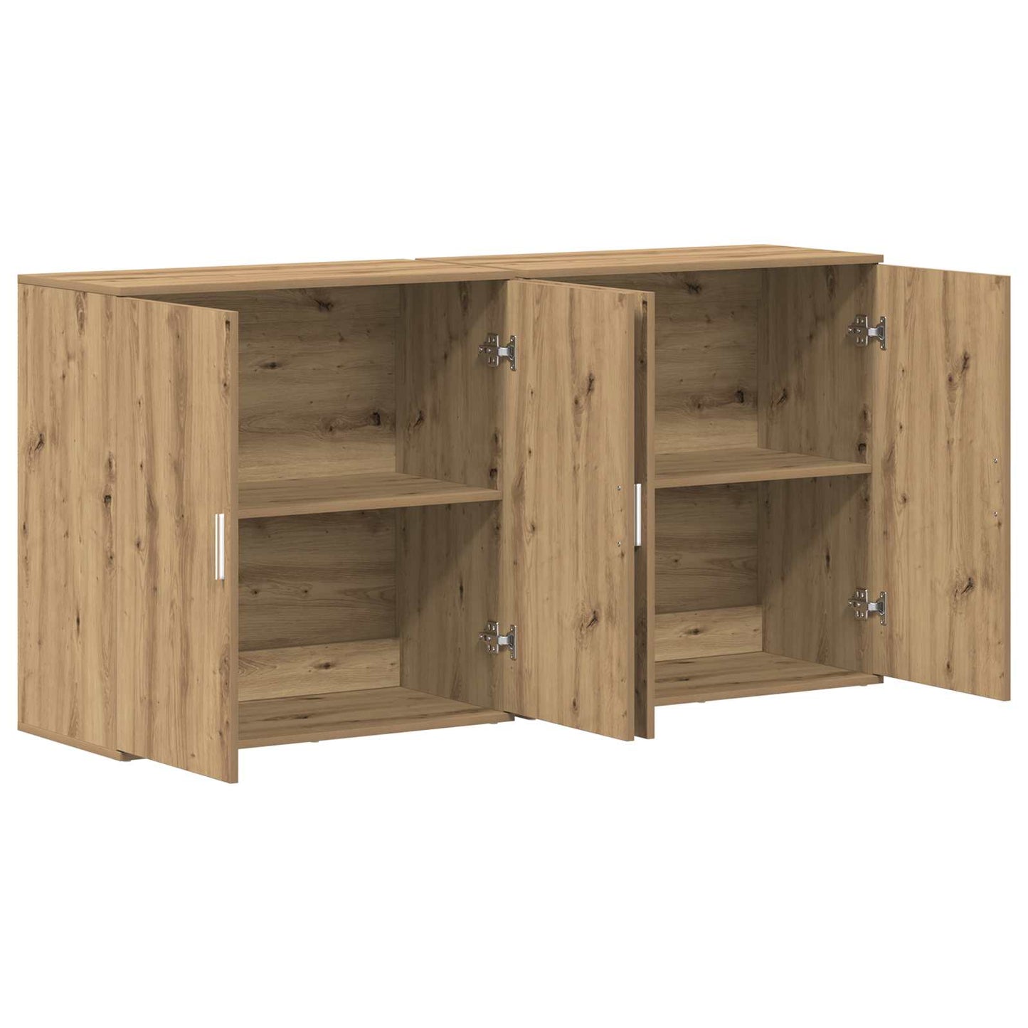 Servírovací Skříň 2 Ks Artisanový Dub 79 X 38 X 80 Cm