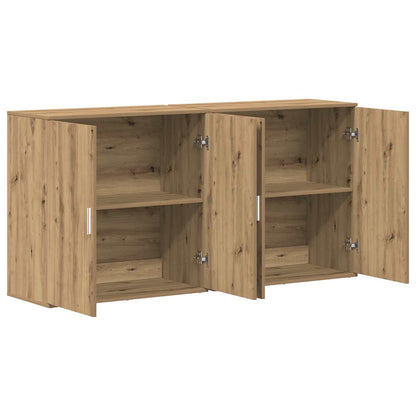 Servírovací Skříň 2 Ks Artisanový Dub 79 X 38 X 80 Cm
