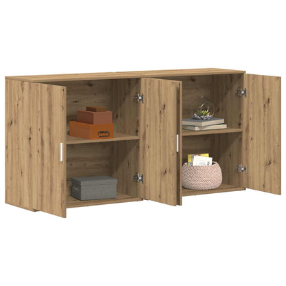 Servírovací Skříň 2 Ks Artisanový Dub 79 X 38 X 80 Cm