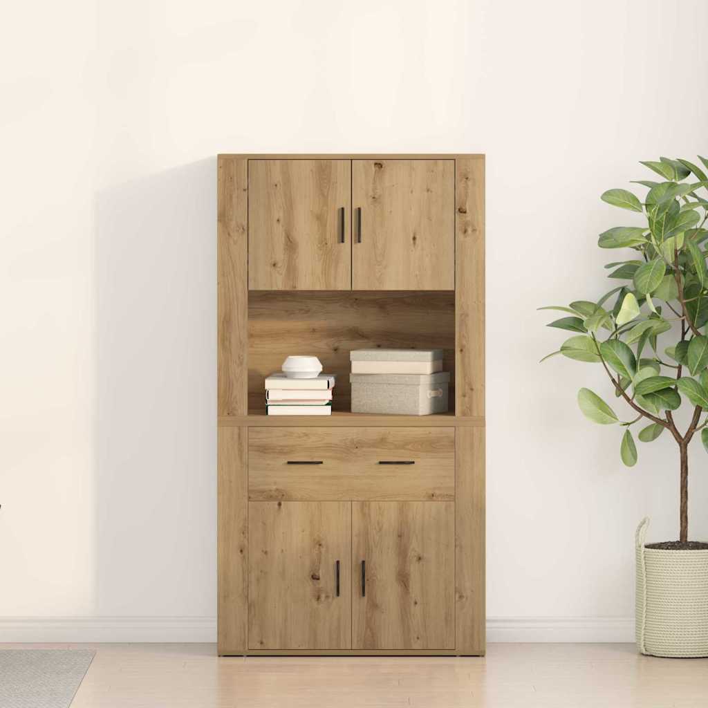 Highboard Dub Artisan 80 X 33 X 150 Cm Kompozitní Dřevo