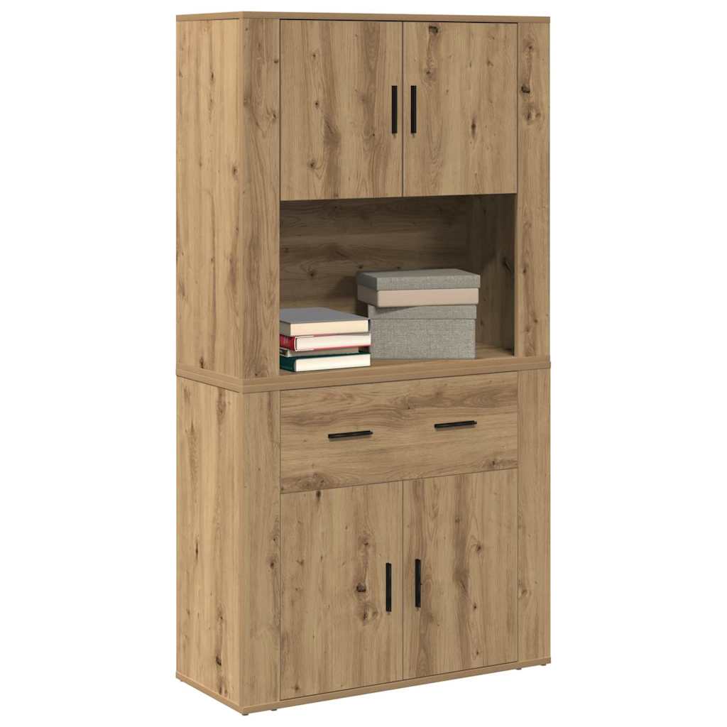 Highboard Dub Artisan 80 X 33 X 150 Cm Kompozitní Dřevo