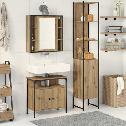 Sada Koupelnového Nábytku 3 Ks Artisanový Dub