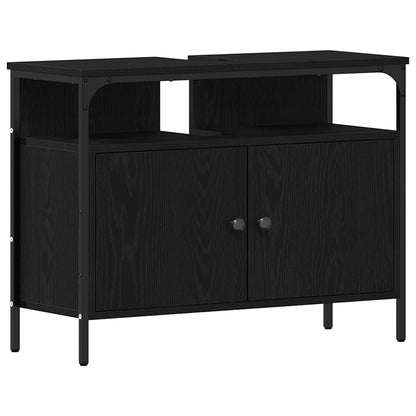 Koupelnové Umyvadlové Jednotky 3 Ks Černá 80 X 30 X 60 Cm