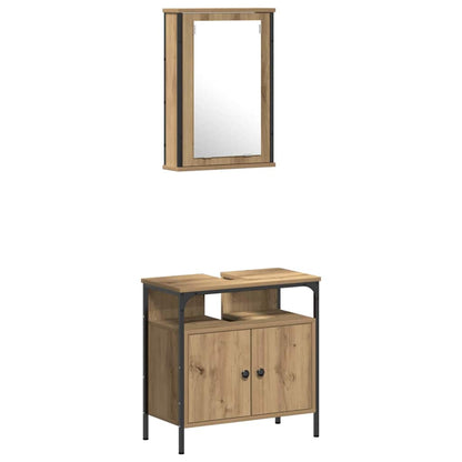 Sada Koupelnového Nábytku 4 Ks Artisanový Dub