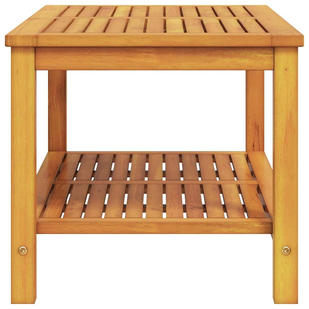 Boční Stůl Přírodní Olej 90 X 50 X 45 Cm Masivní Akátové Dřevo