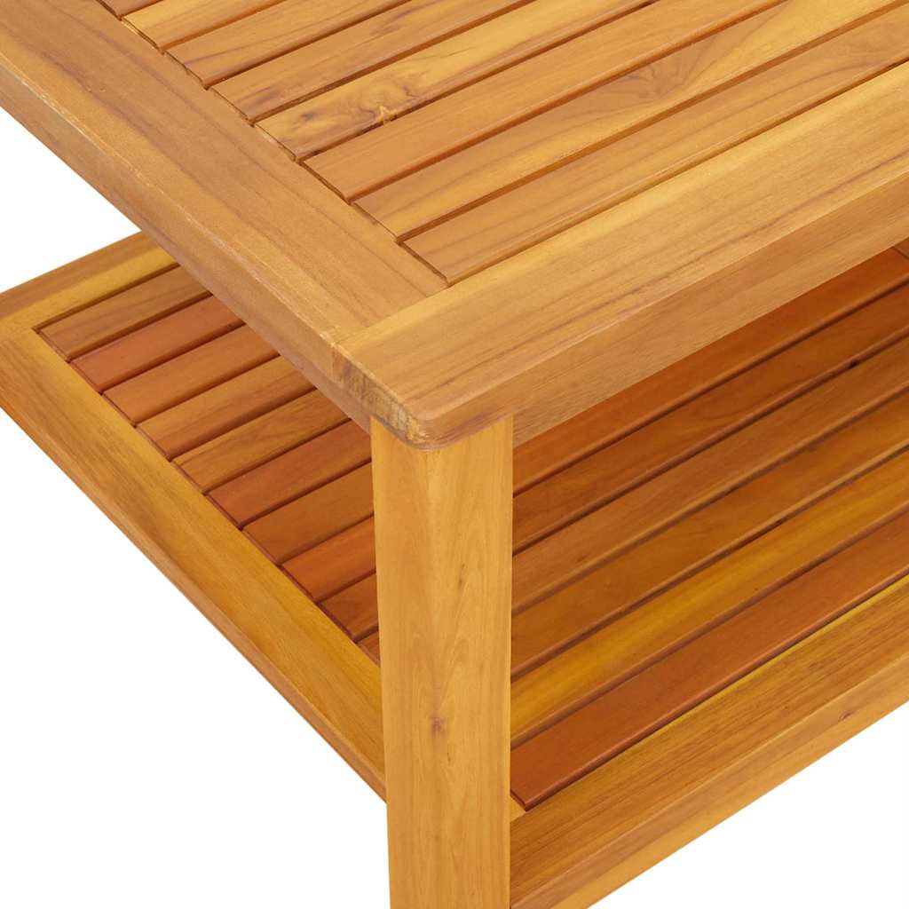 Boční Stůl Přírodní Olej 110 X 55 X 45 Cm Masivní Akátové Dřevo