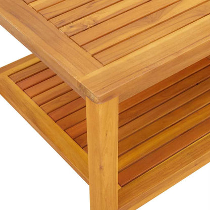 Boční Stůl Přírodní Olej 110 X 55 X 45 Cm Masivní Akátové Dřevo