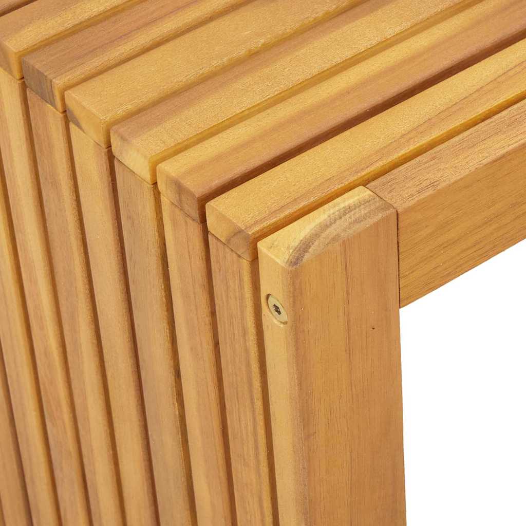 Boční Stůl Přírodní Olej 70 X 35 X 35 Cm Masivní Akátové Dřevo
