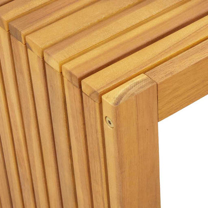 Boční Stůl Přírodní Olej 70 X 35 X 35 Cm Masivní Akátové Dřevo