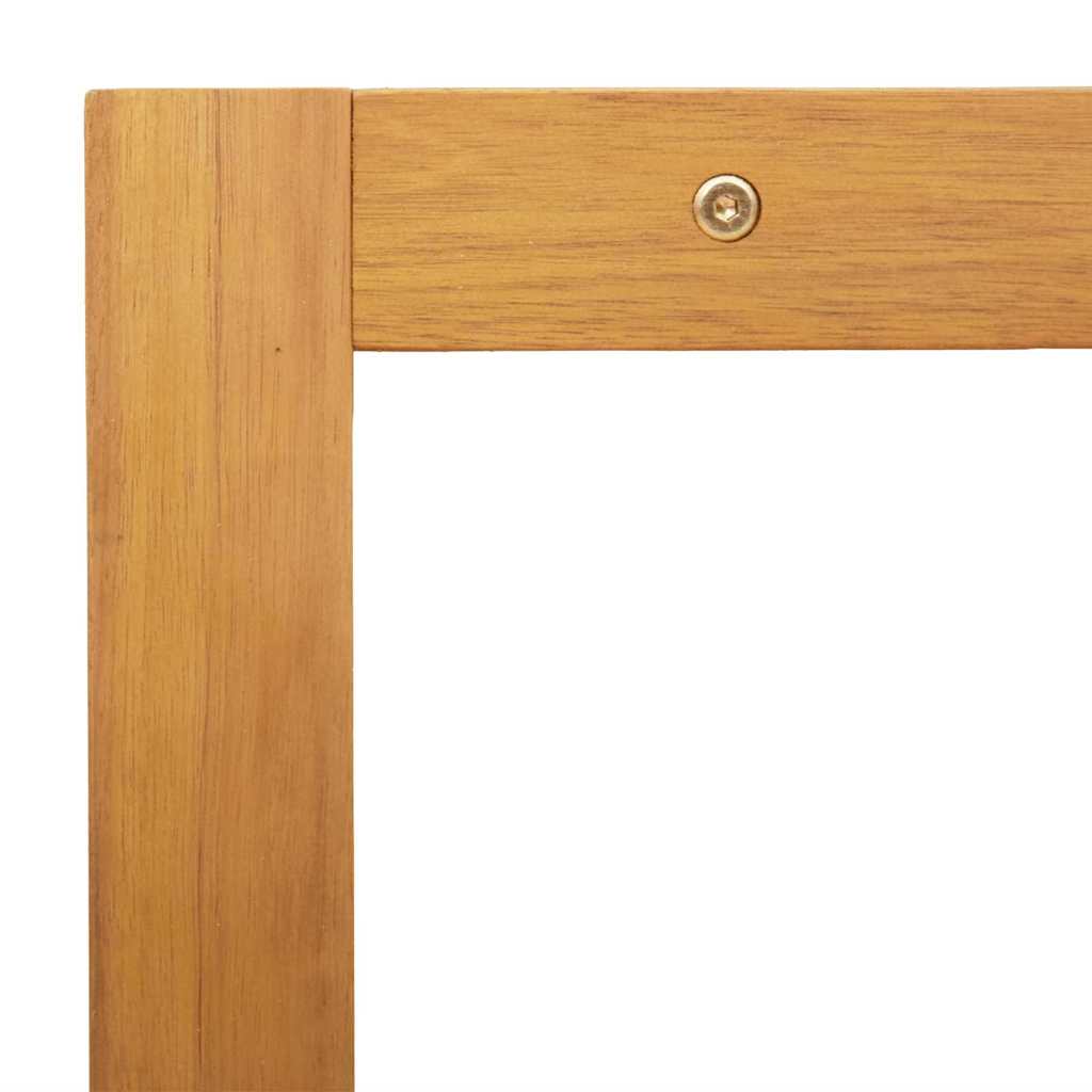 Boční Stůl Přírodní Olej 70 X 35 X 35 Cm Masivní Akátové Dřevo