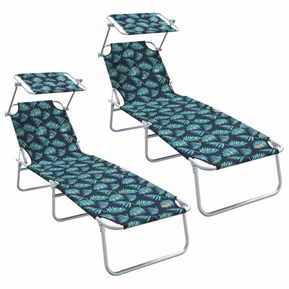 Slunečník 2 Ks Polyester Zelená