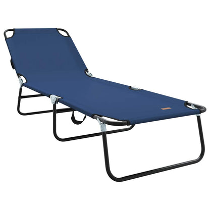 Skládací Lehátko 188 X 57 X 86,5 Cm Polyester