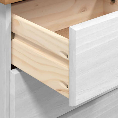 Komoda Askim 91 X 40 X 95,5 Cm Masivní Borové Dřevo