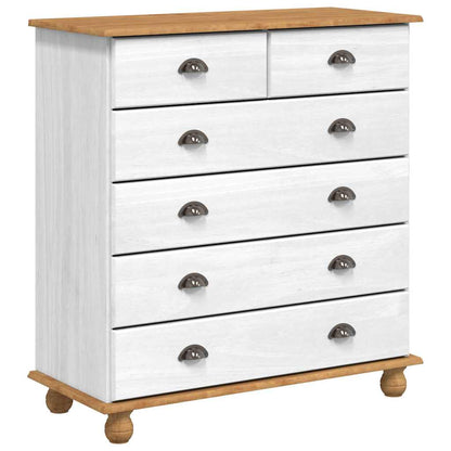 Komoda Askim 91 X 40 X 95,5 Cm Masivní Borové Dřevo
