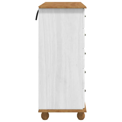 Komoda Askim 91 X 40 X 95,5 Cm Masivní Borové Dřevo