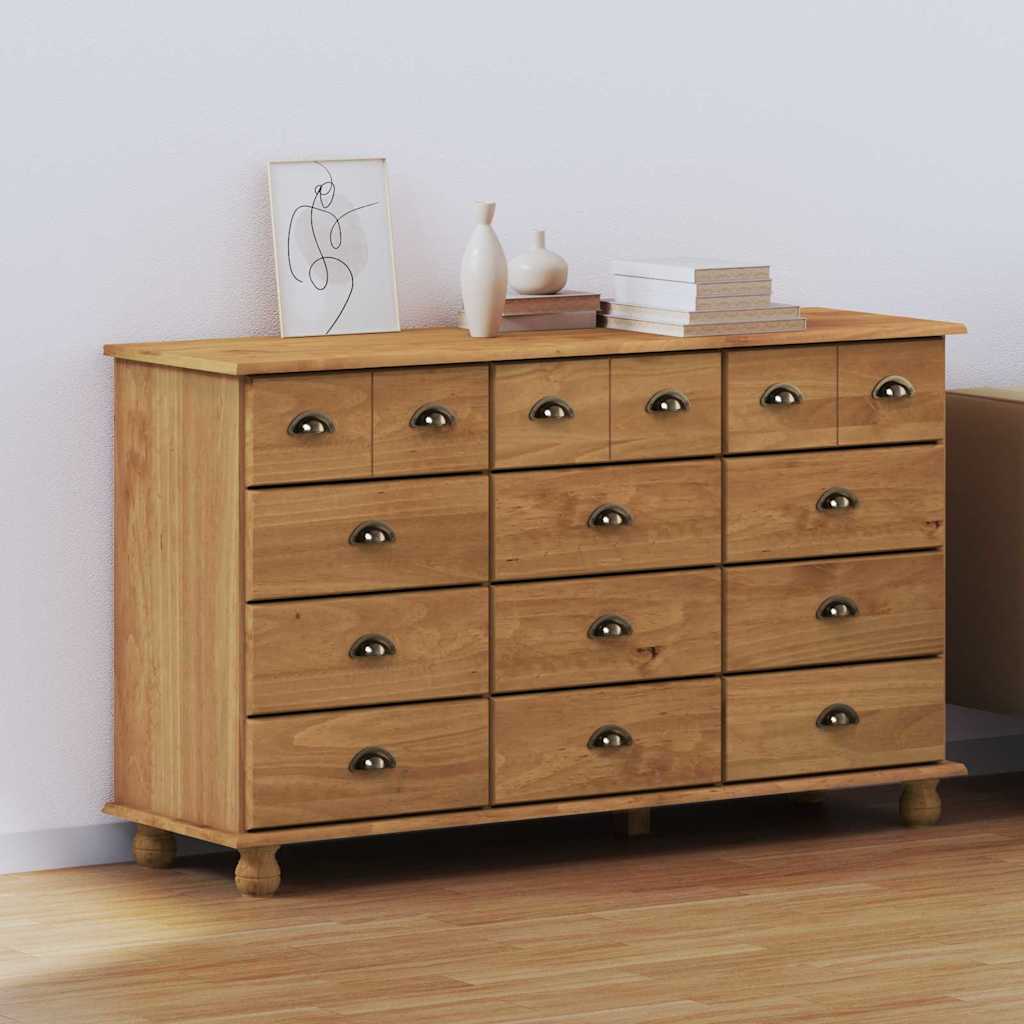 Komoda Askim 79 X 40 X 133,5 Cm Masivní Borové Dřevo