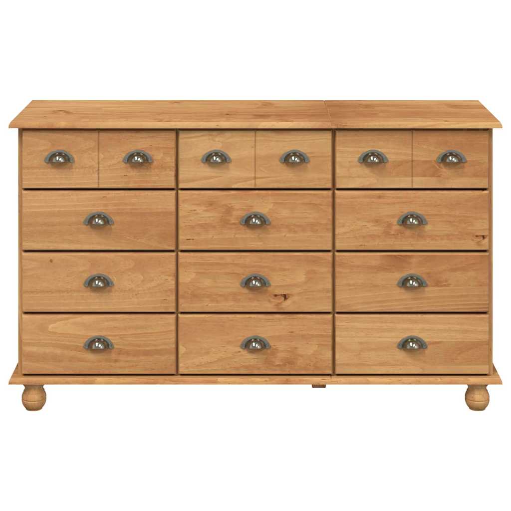 Komoda Askim 79 X 40 X 133,5 Cm Masivní Borové Dřevo