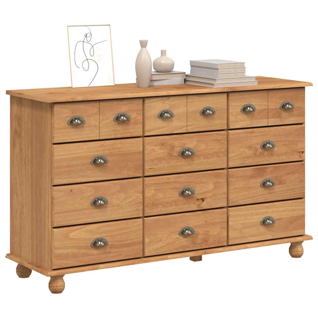 Komoda Askim 79 X 40 X 133,5 Cm Masivní Borové Dřevo