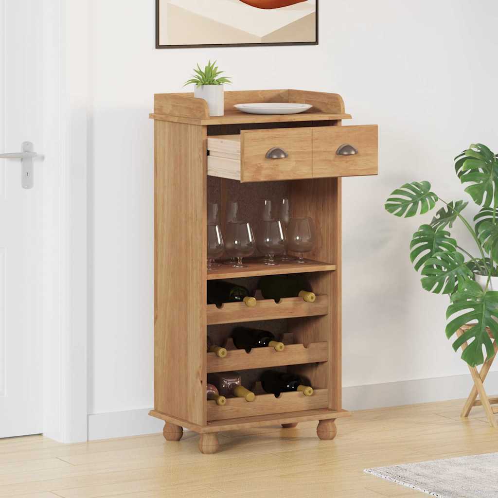 Skříň Na Víno Askim Medový Vosk 57 X 37 X 114 Cm