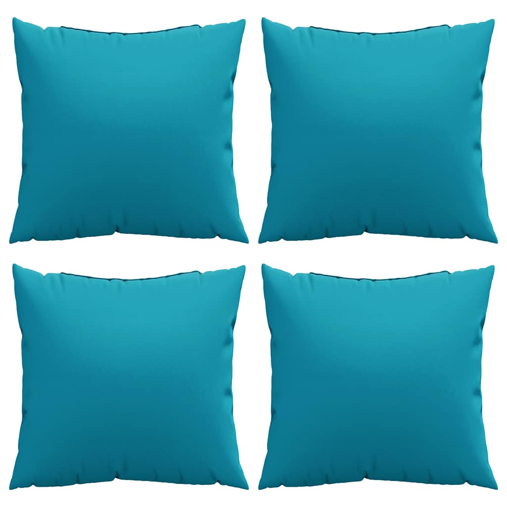 Polštáře Na Pohovku 4 Ks Modré 60 X 60 Cm Látkové