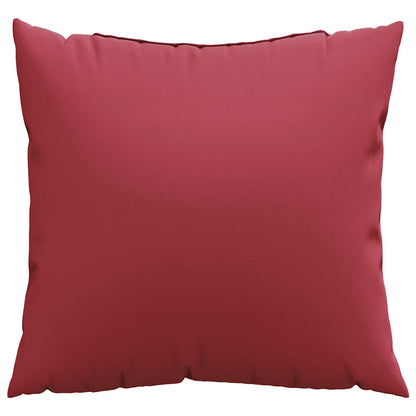 Polštáře Na Pohovku 4 Ks Vínově Červené 60 X 60 Cm Látkové