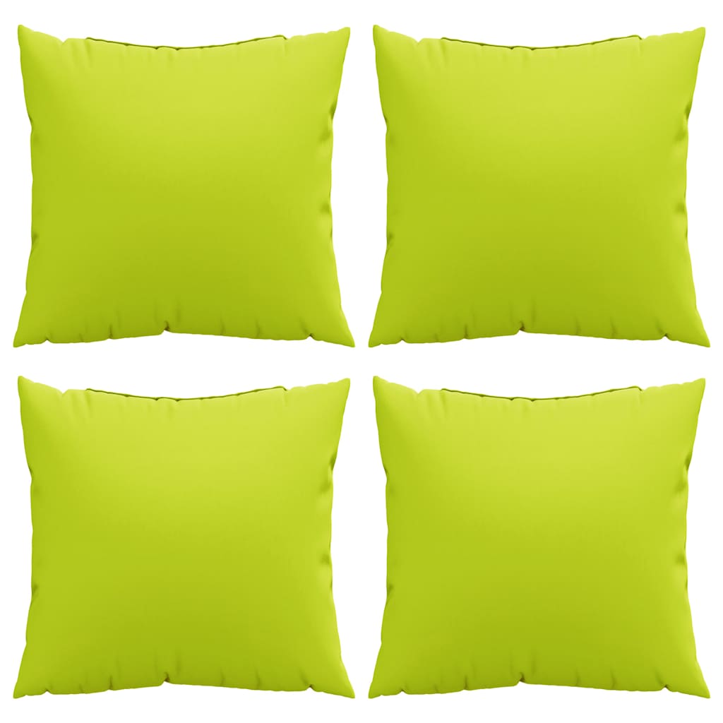 Polštáře Na Pohovku 4 Ks Světle Zelené 60 X 60 Cm Látkové