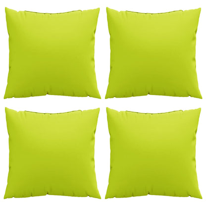 Polštáře Na Pohovku 4 Ks Světle Zelené 60 X 60 Cm Látkové