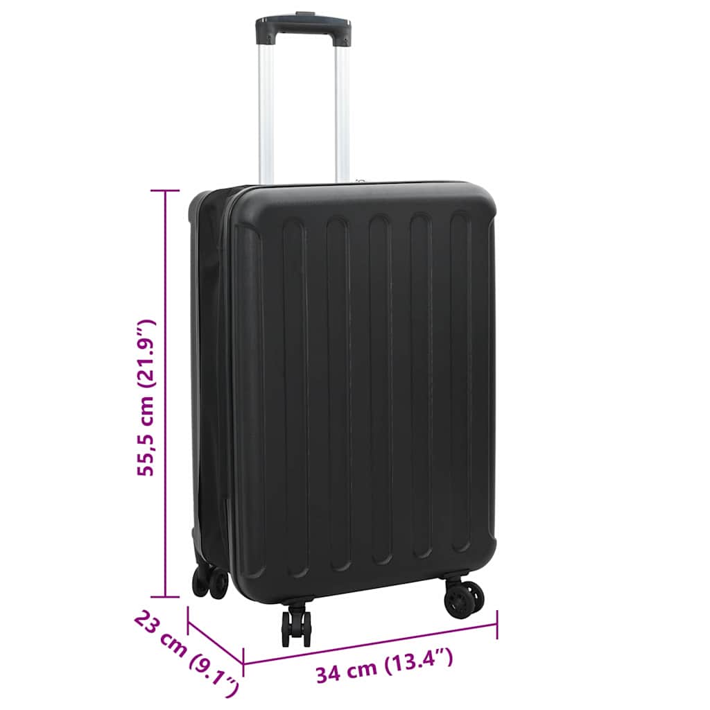Kufr Se Zámkem Černá 34 X 23 X 55.5 Cm Abs Plast